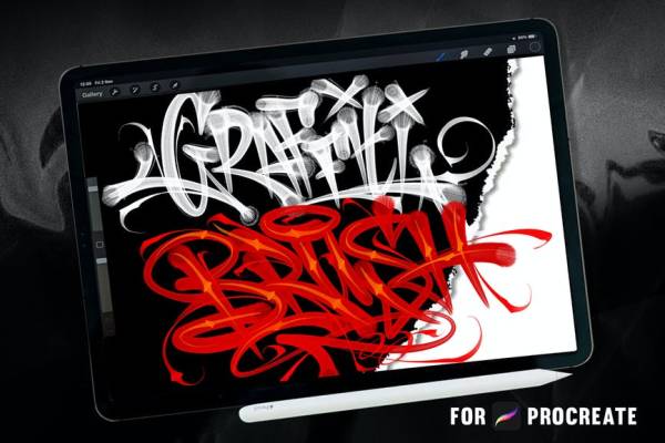GRAFFITI BRUSH for procreate V2