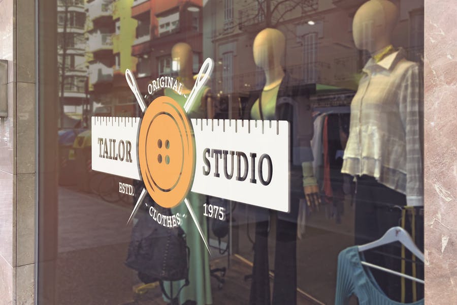 Boutique Glass Mockup