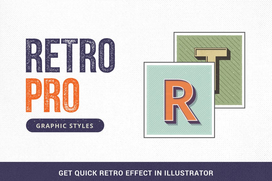 RetroPro-Illustrator Graphic Styles