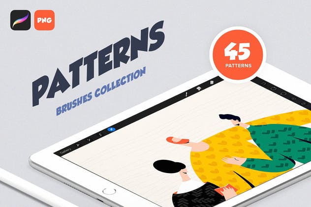 Procreate Patterns: Brushes Set