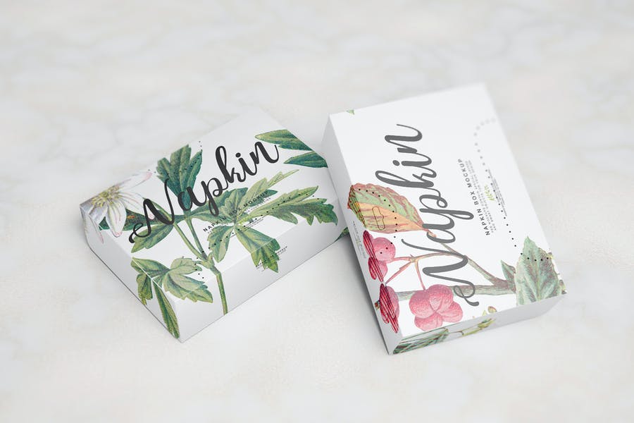 Napkin Box Mockup