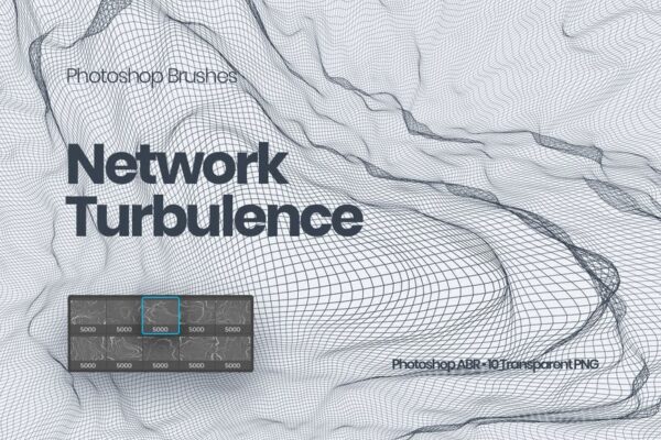 Network Turbulence Photoshop Brushes