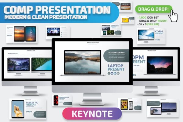 Comp Mockup Keynote Presentation Template