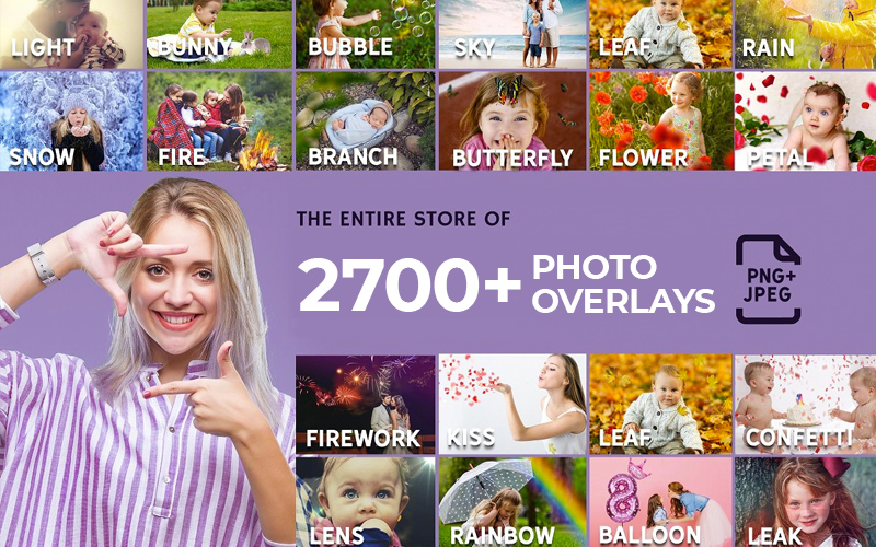 2700+ Store Collection Photo Overlays