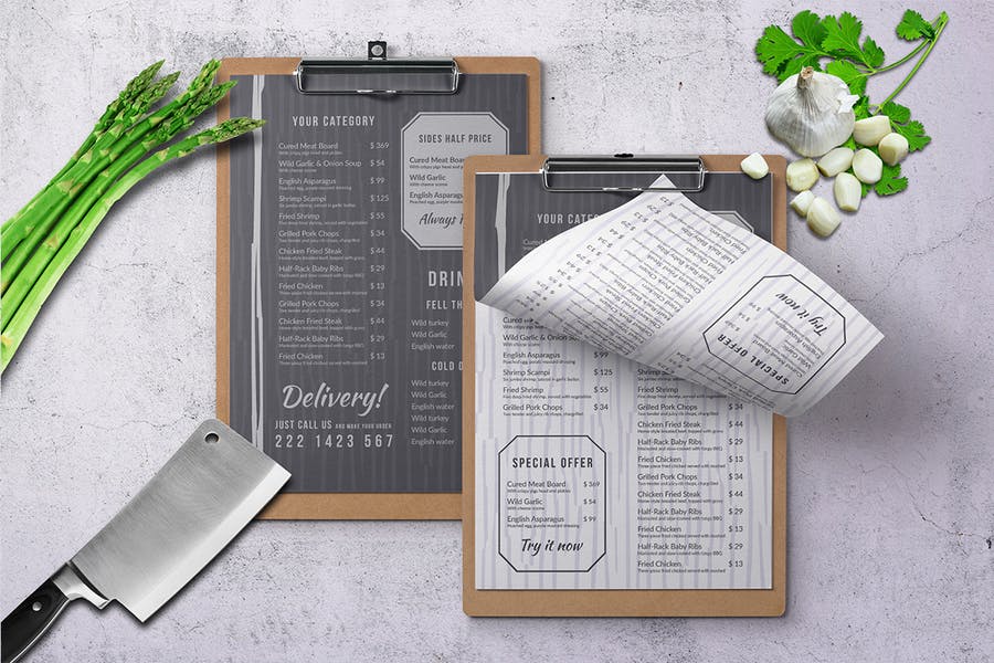 Single Page Menu Bundle