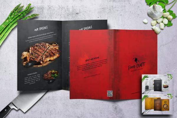 Vintage Bifold Menu Bundle