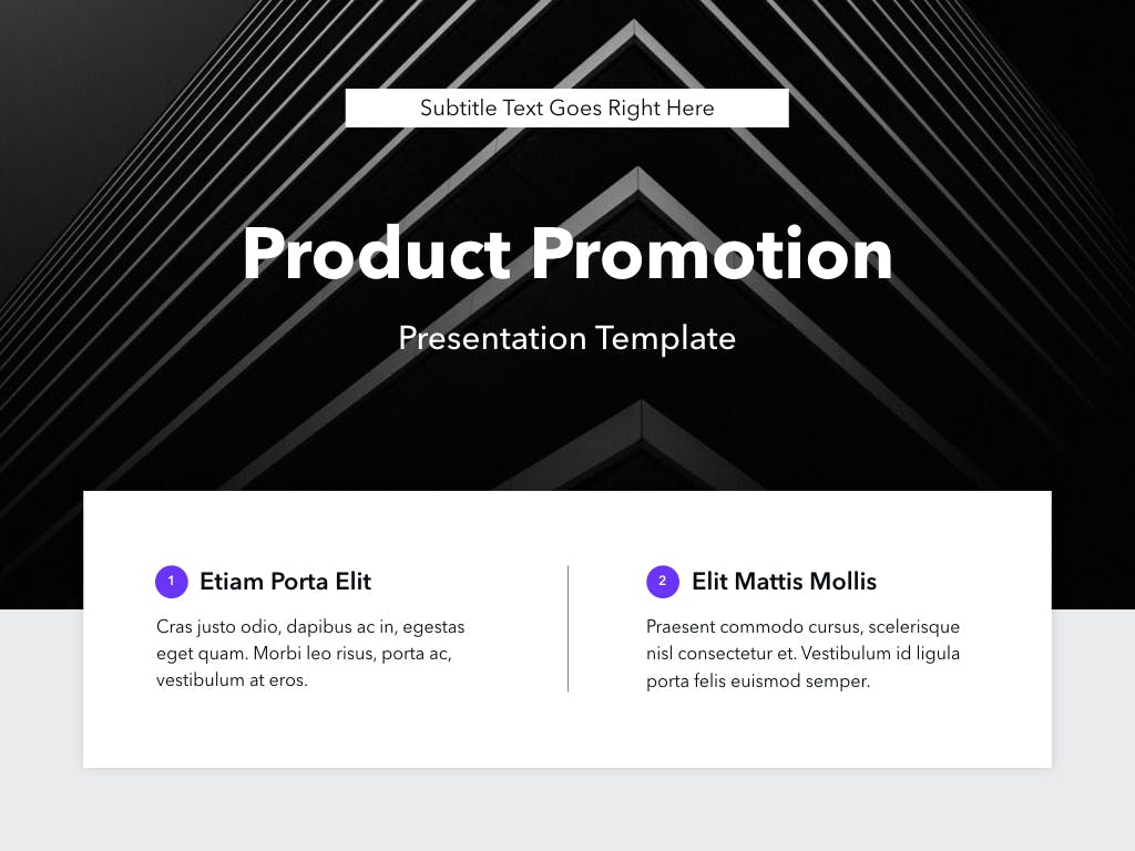 Product Promotion Keynote Template