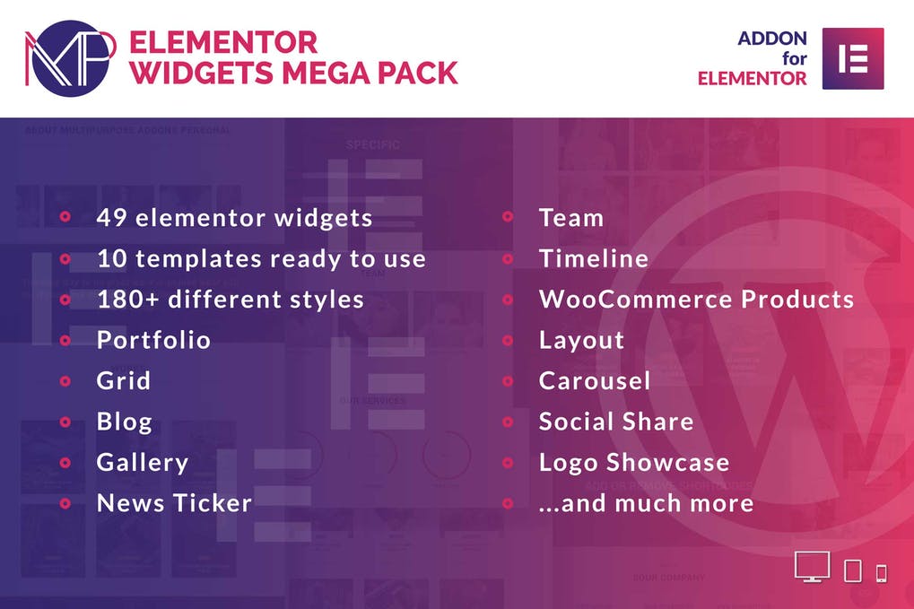 Mega Pack Elementor Addon
