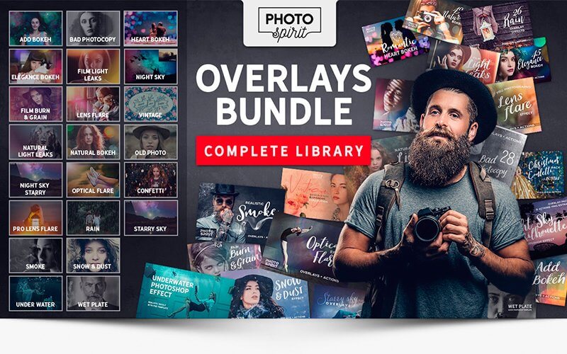 1000+ Premium HD Overlays and Actions for Photoshop