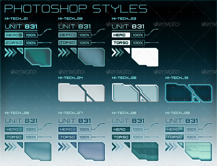 Hi-Tech Interface Builder Pack