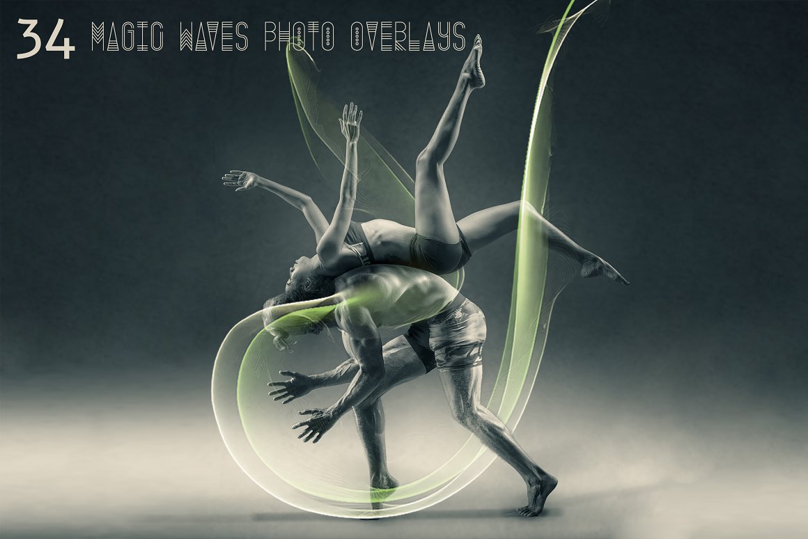 34 Magic Waves Photo Overlays