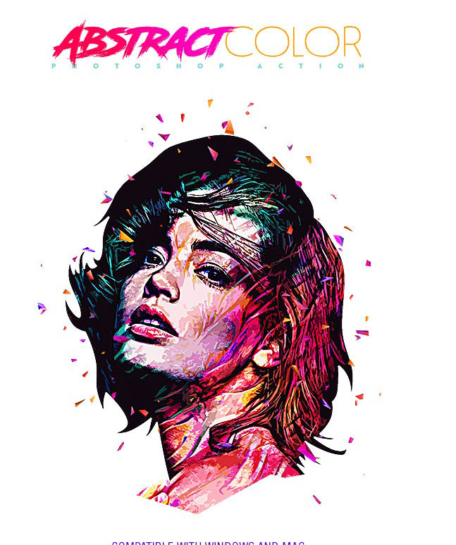 Abstract Color Photoshop Action