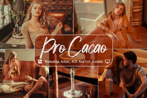 10 Pro Cacao Photoshop Actions, ACR, LUT Presets