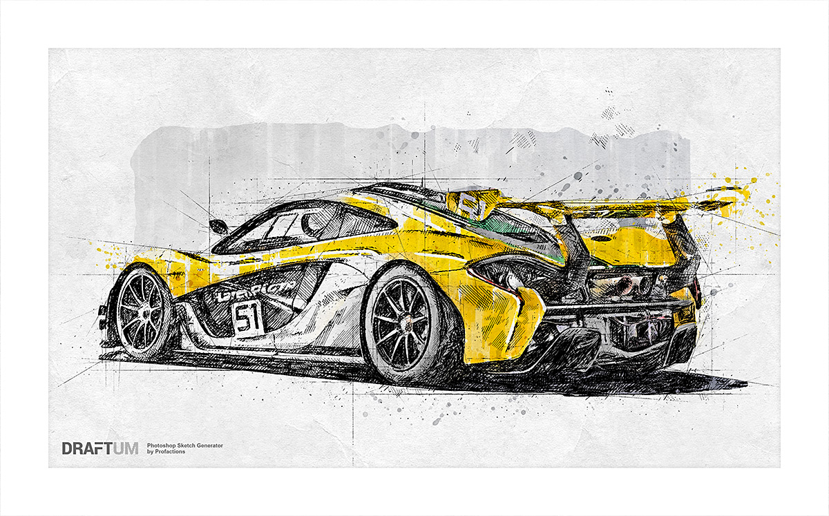 Sketch Generator - Draftum - Photoshop Plugin