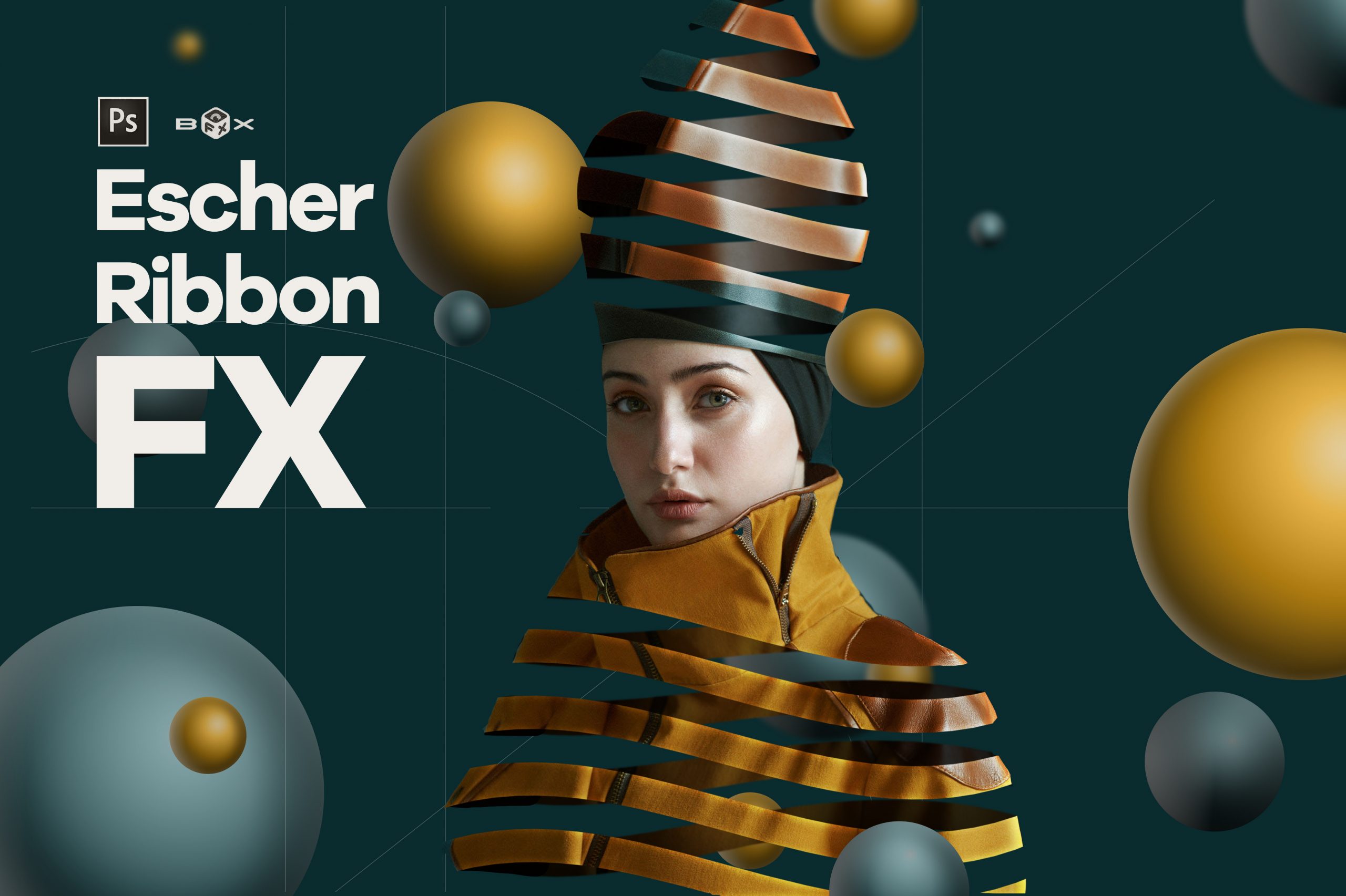 Escher Ribbon FX Photoshop Add-On Extension