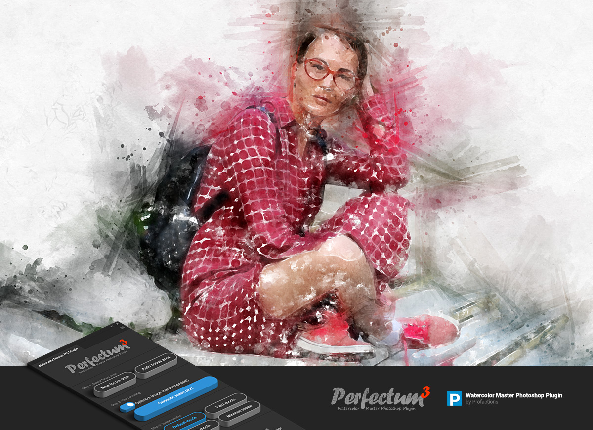 Watercolor Master - Perfectum 3 - Photoshop Plugin
