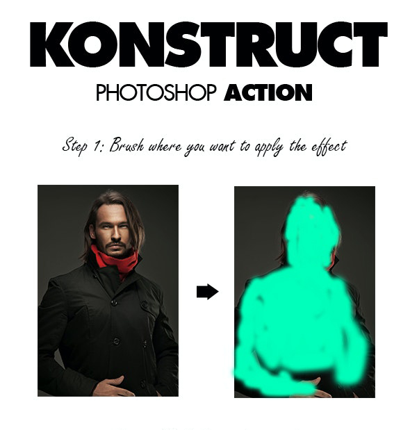 Konstruct Photoshop Action