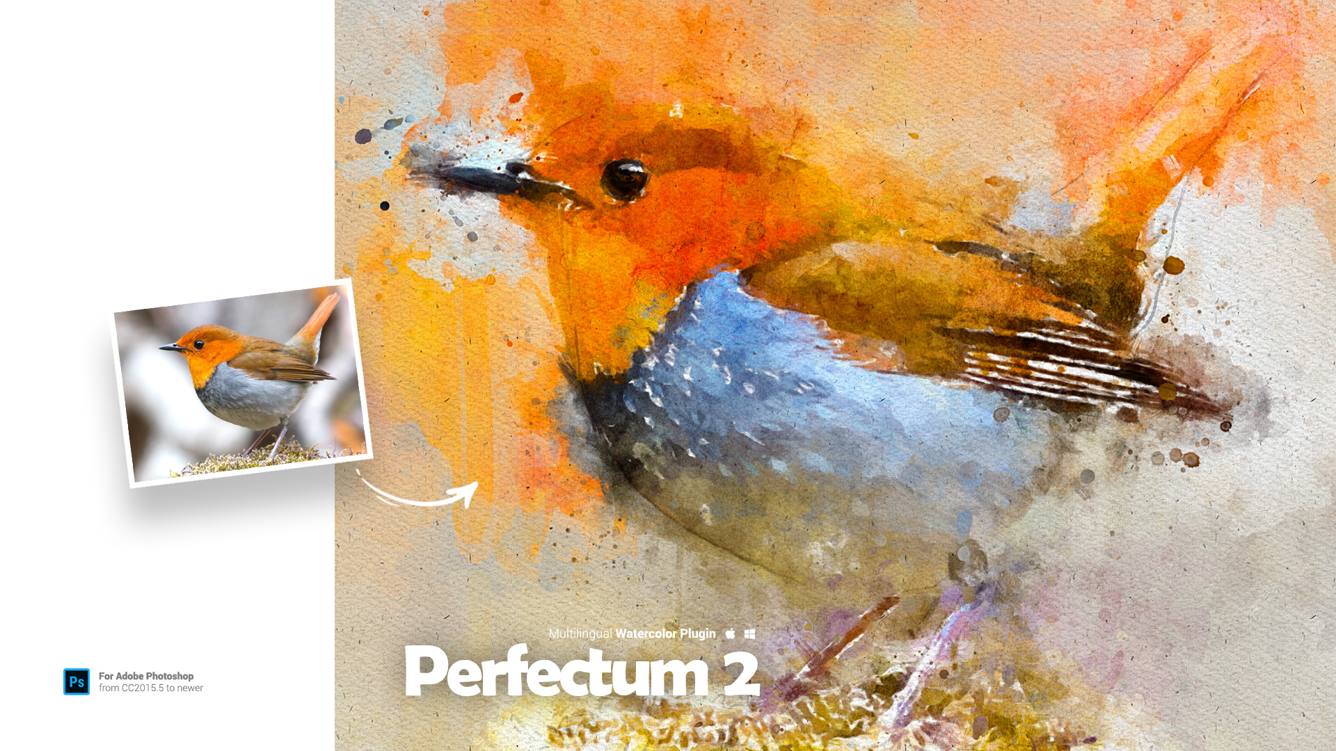 Watercolor Artist - Perfectum 2 - UXP Photoshop Plugin